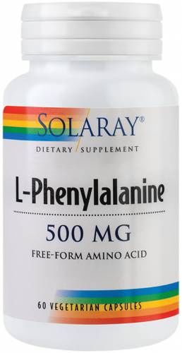 L-Phenylalanine 500mg 60tb - Solaray -Secom