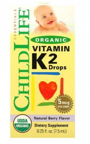 Vitamina K2 (copii) 15 mcg - 7,5 ml - Child Life - Secom