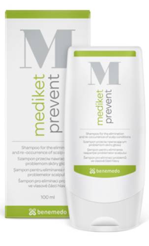 Sampon pentru eliminarea reaparitiei matretii Mediket Prevent, 100ml, Benemedo