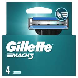 Set rezerve aparat de ras Mach 3, 4 bucati, Gillette