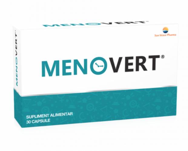 Menovert, supliment pentru menopauza, 30cps - Sun Wave Pharma