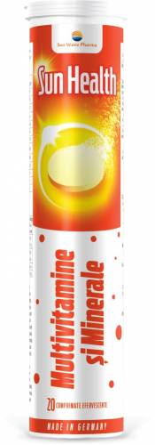 SUN HEALTH MULTIVITAMINE si MINERALE 20cp efervescente - SUN WAVE PHARMA