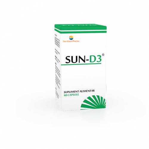 SUN D3 - vitamina D3 - 60cps - SUN WAVE PHARMA