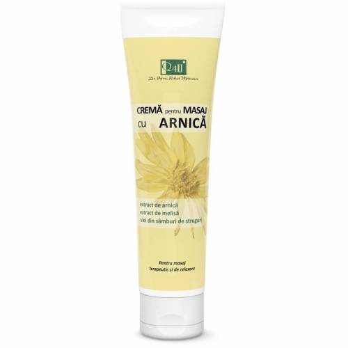 Crema pentru masaj cu Arnica Q4U, 150ml - Tis Farmaceutic