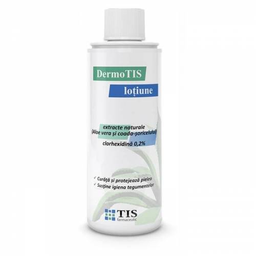 Lotiune cu extracte naturale si clorhexidina 0,2% DermoTIS, 110ml - TIS Farmaceutic