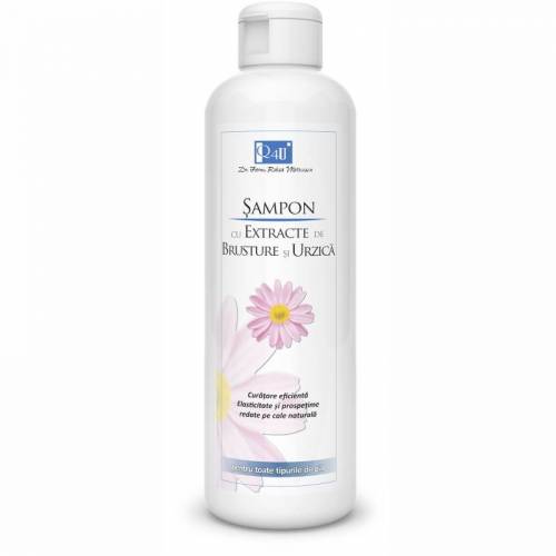 Sampon cu extract de brusture si urzica Q4U, 250ml - Tis Farmaceutic