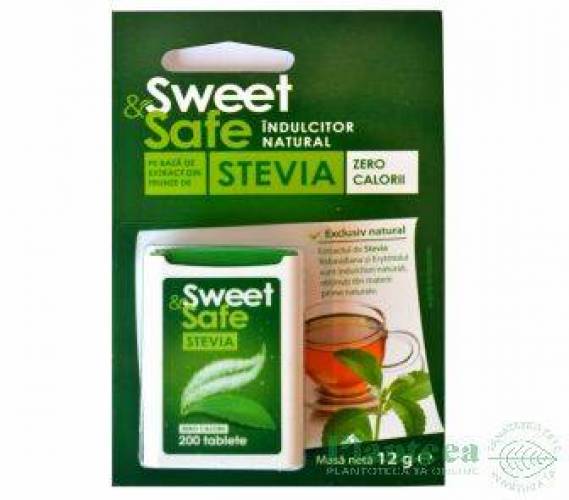 Stevie indulcitor tablete 200tb - SWEET&SAFE