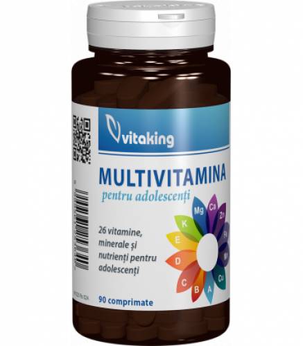 Multivitamine pentru adolescenti, 90cpr - Vitaking