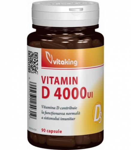 Vitamina D, 4000UI, 90cps - Vitaking