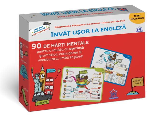 Invat usor engleza - nivel incepator - harti mentale - Editura DPH