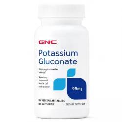 GNC Gluconat de Potasiu 99 mg – 100 Tablete