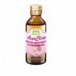 Acneclean Solutie antiacneica cu Eritromicina, 30g - Infofarm