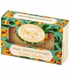 Sapun Natural cu Argila, GHIMBIR si Ienupar - Argila Miraculoasa -  90g - Deja Vu