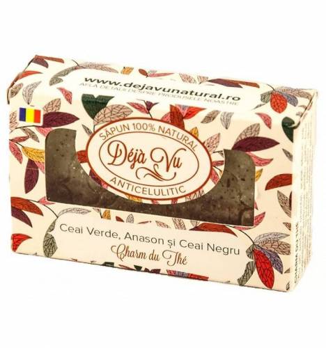 Sapun Natural ceai verde, anason si ceai negru - Vraja ceaiului - 90g - Deja Vu