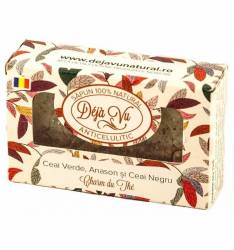 Sapun Natural ceai verde, anason si ceai negru - Vraja ceaiului - 90g - Deja Vu