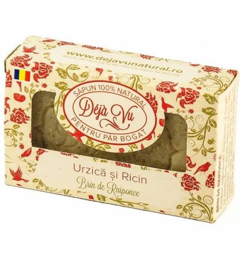Sapun Natural cu urzica si ricin - Codita lui Rapunzel - 90g - Deja Vu
