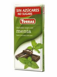 Ciocolata neagra cu menta 75g - TORRAS