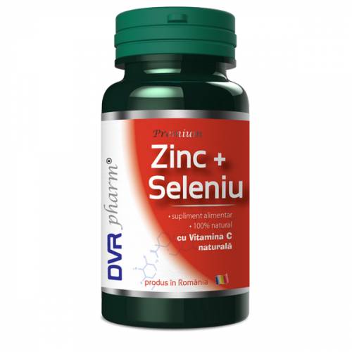 Zinc + Seleniu + Vitamina C naturala 60cps - DVR Pharm