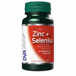 Zinc + Seleniu + Vitamina C naturala 60cps - DVR Pharm
