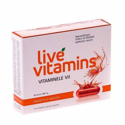 Vitamine vii - Live Vitamins - 30cps - Vitaslim
