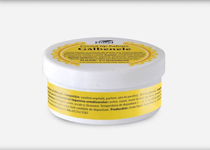 Crema tip balsam cu galbenele, 50 g, Dorel Plant