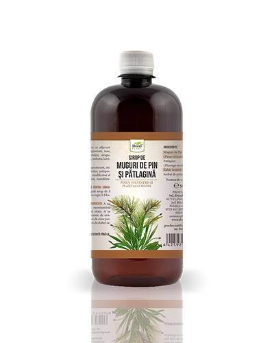 Sirop din muguri de pin si patlagina, 500 ml, Dorel Plant