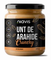 Unt de arahide Crunchy, eco-bio, 250g - Navis