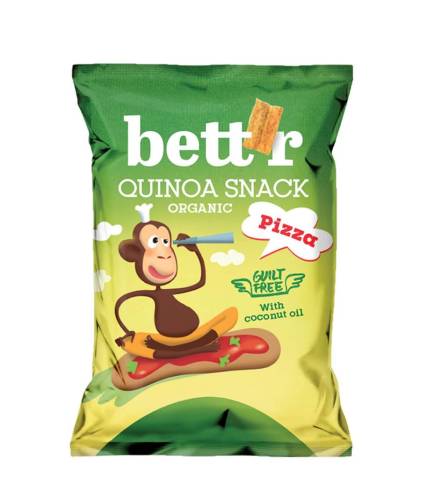 Quinoa snack cu pizza, eco bio, 50g - Bettr