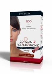 Colagen cu Acid Hialuronic Forte, 30tbs - INTERHERB