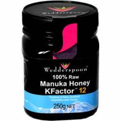 Miere MANUKA RAW - KFactor 12+ - 250g - Wedderspoon