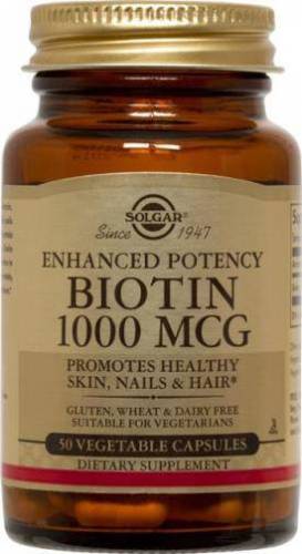 BIOTIN (Vitamina B7) 1000mcg - 50 veg caps - Solgar