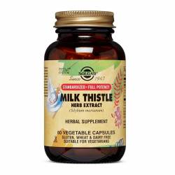 Extract din planta de Silimarina Milk Thistle, 60cps - Solgar