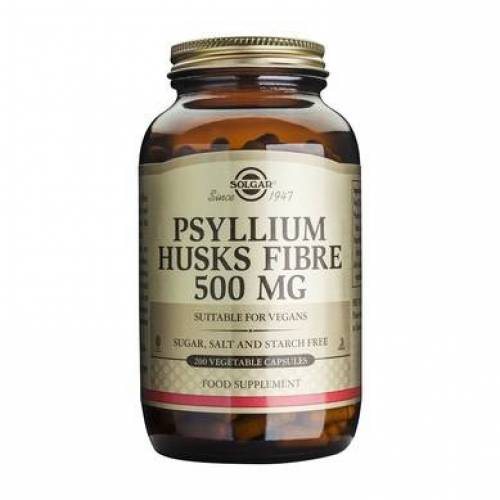 Psyllium Husks Fibre 500mg 200cps - SOLGAR