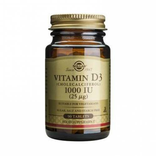 Vitamina D3 1000UI - 90tb - SOLGAR