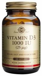Vitamina D3, 1000UI, 100cps - Solgar