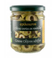 Masline verzi rondele, eco-bio, 190 g, Epikouros
