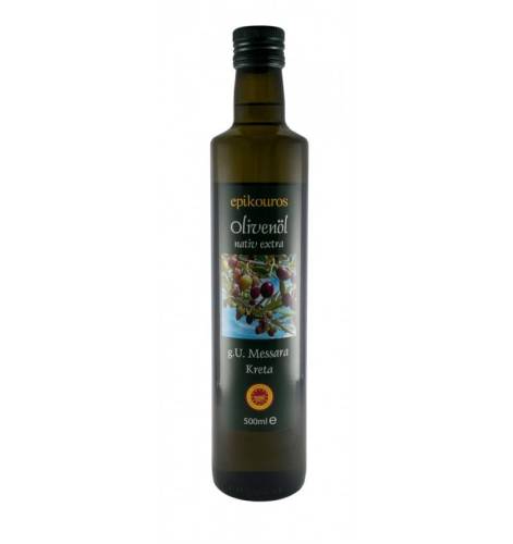 Ulei de masline extravirgin din Messara Kreta, eco-bio, 500 ml, Epikouros