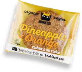 Cookie cu ananas si portocale fara gluten eco-bio 50g - Kookie Cat