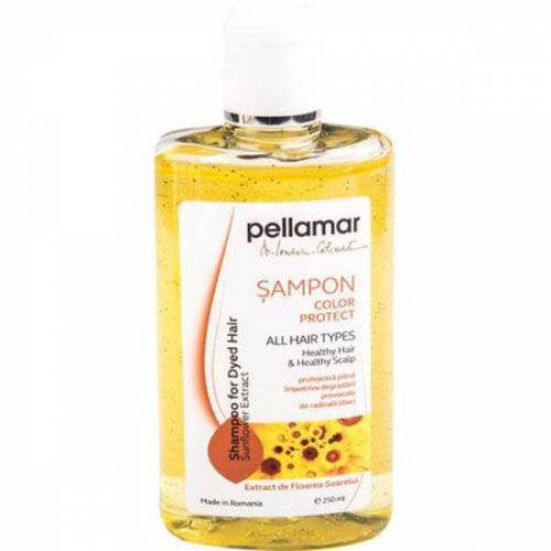 Sampon pentru Par Vopsit cu Extract de Floarea Soarelui, 250ml - Pellamar