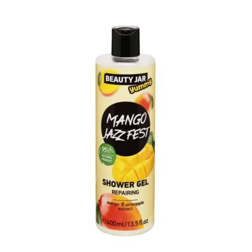 Gel de dus reparator cu extract de mango si ananas Mango Jazz Fest Yummy, 400ml, Beauty Jar