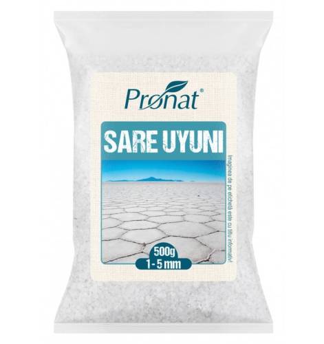 Sare Uyuni grunjoasa 1-5 mm, 500 g, Pronat