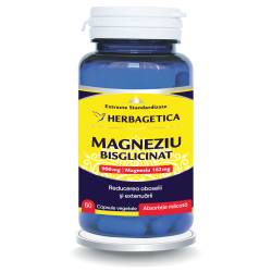MAGNEZIU BISGLICINAT – 900 mg, 60 capsule, Herbagetica