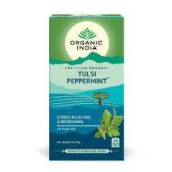 Ceai Tulsi Menta, Amestec Adaptogen Reimprospatant, eco-bio, 25 plicuri, Organic India