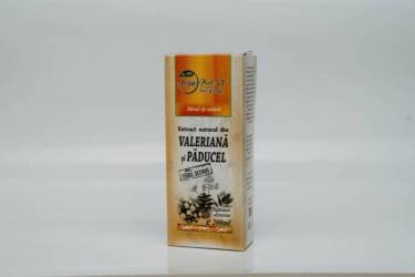 Extract din valeriana si paducel, fara alcool, 200ml - Natura Plant Poieni