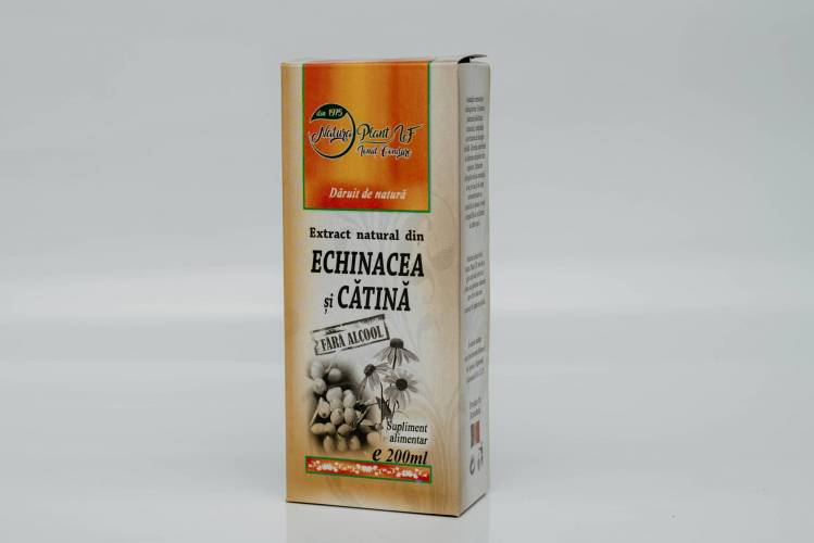 Extract din echinacea si catina, fara alcool, 200ml - Natura Plant Poieni