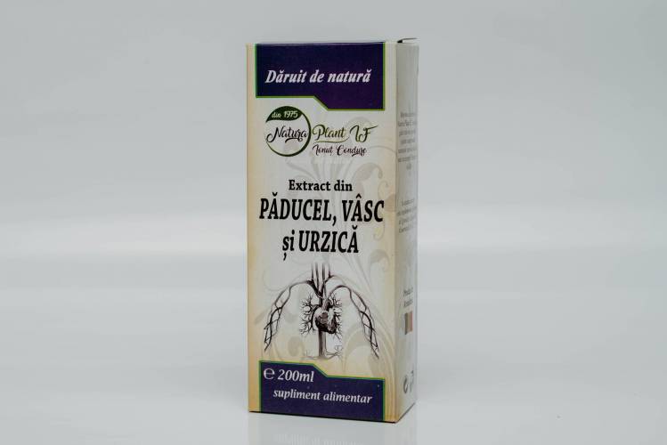 Extract din paducel, vasc si urzica, 200ml – Natura Plant Poieni