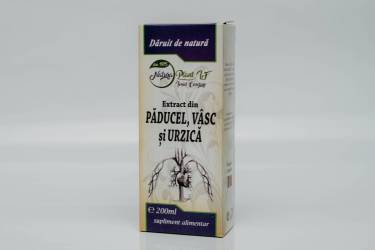 Extract din paducel, vasc si urzica, 200ml – Natura Plant Poieni