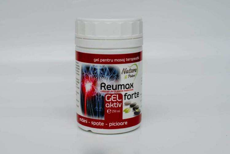 Gel aktiv relaxant reumax forte complex din 8 plante, 250ml - Natura Plant Poieni