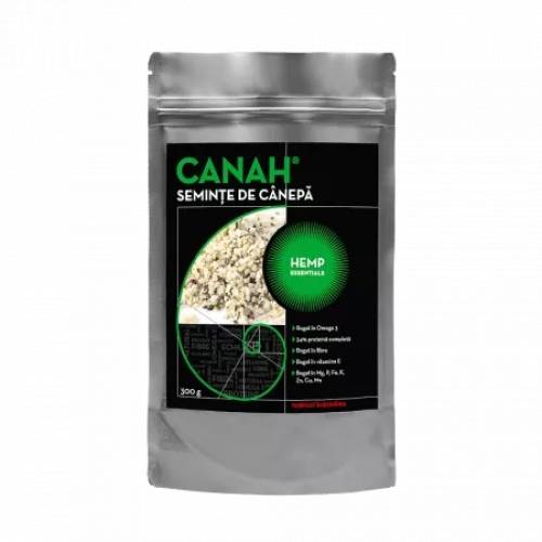 Seminte de Canepa fara gluten, 300 g, Canah