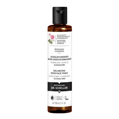 Lotiune tonica echilibranta cu trandafir, 150ml, Dr. Scheller